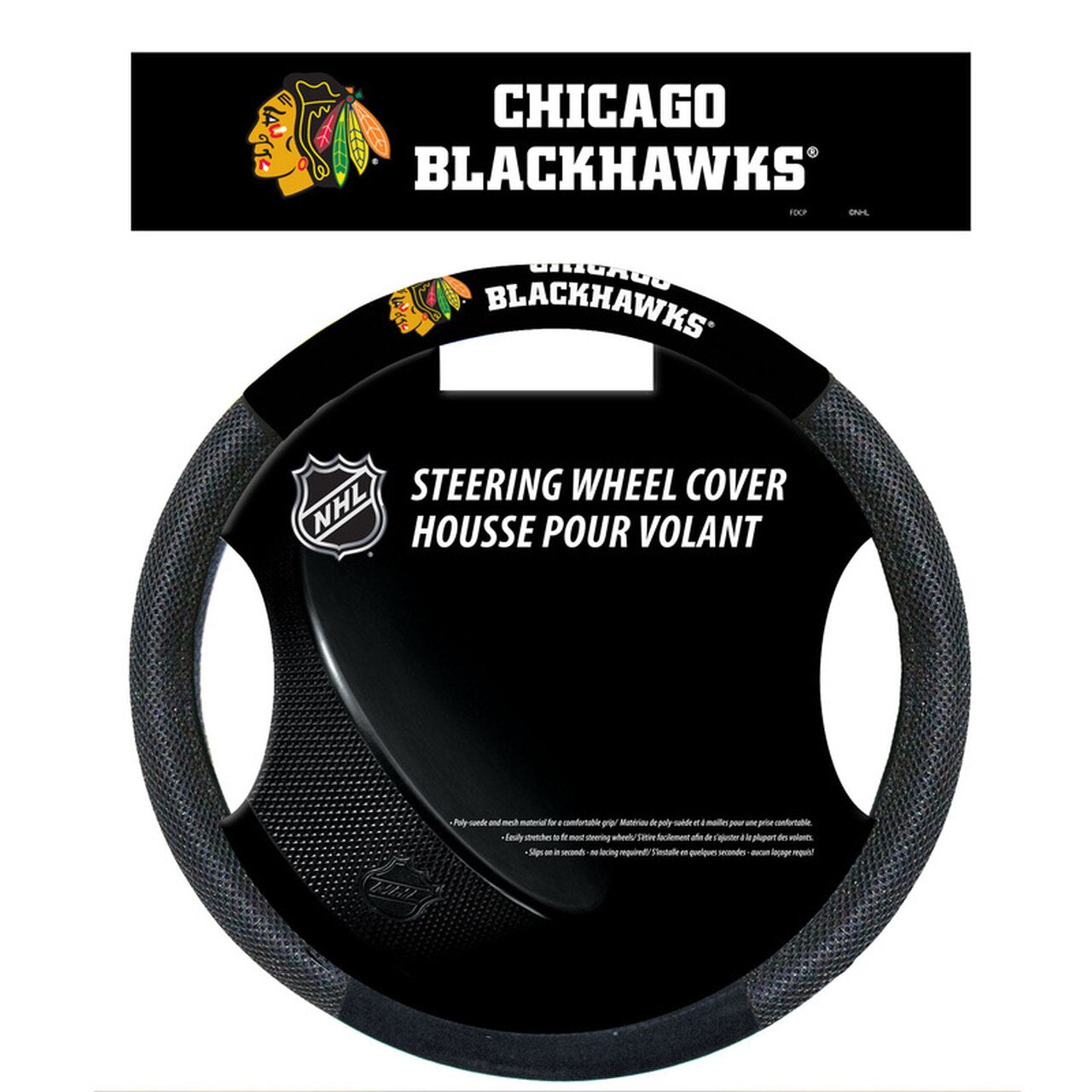 Chicago Blackhawks Mesh Steering Wheel Cover by Fremont Die