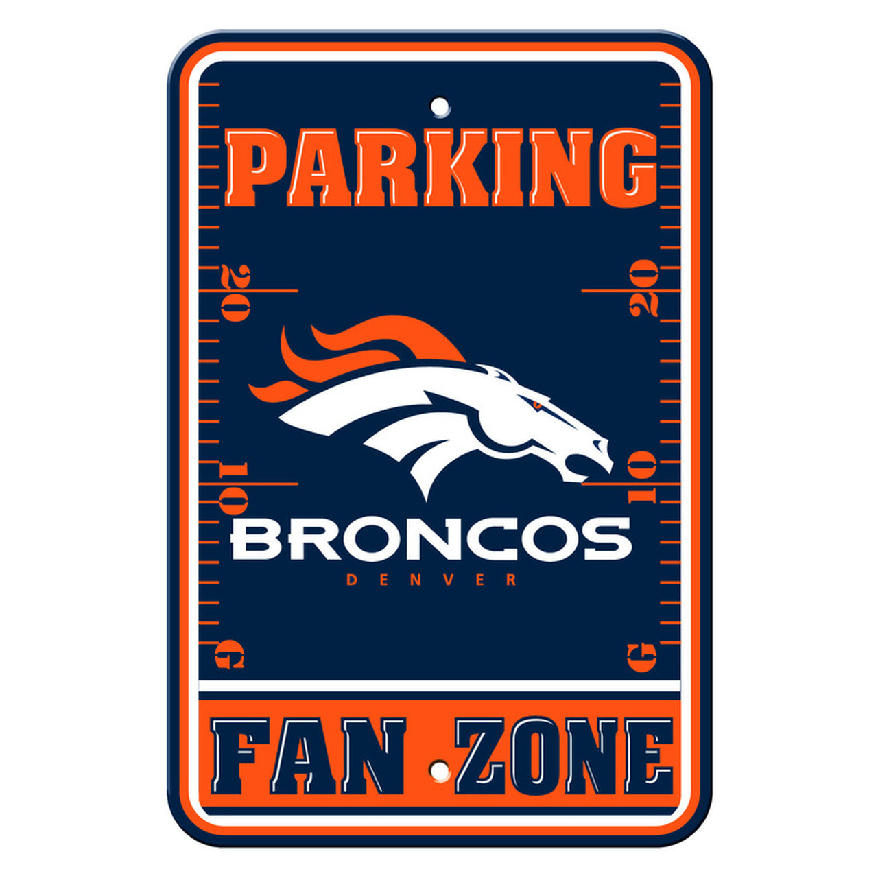 Denver Broncos 12" x 18" Fan Zone Sign by Fremont Die