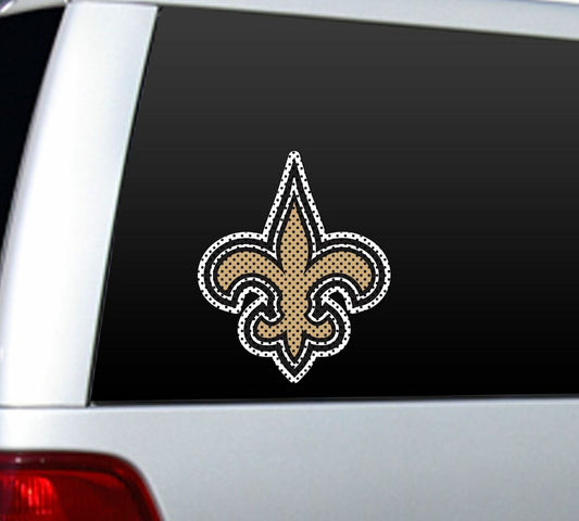 New Orleans Saints 12 Inch Die Cut Adhesive Window Film by Fremont Die