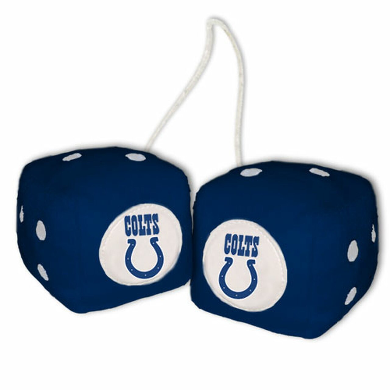 Indianapolis Colts Plush Fuzzy Dice by Fanmats