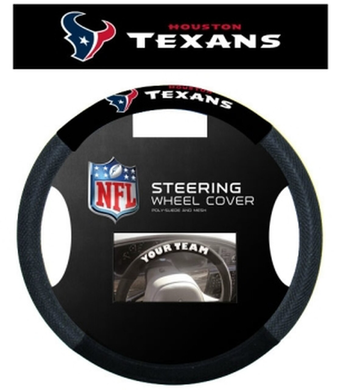 Houston Texans Mesh Steering Wheel Cover by Fremont Die