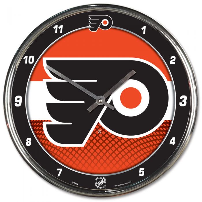 Philadelphia Flyers 12" Round Chrome Wall Clock by Wincraft