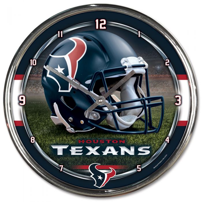 Houston Texans 12" Round Chrome Wall Clock by Wincraft