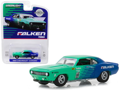 1969 Chevrolet Camaro #88 "Falken Tires" "Hobby Exclusive" 1/64 Diecast Model Car by Greenlight