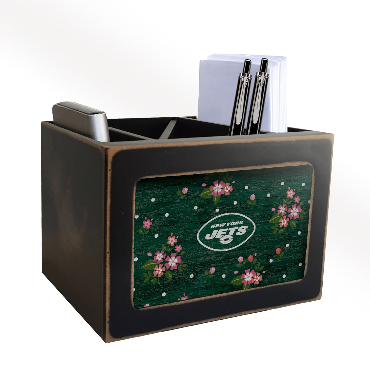 New York Jets Floral Desktop Organizer by Fan Creations