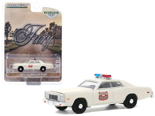 1975 Plymouth Fury Cream "Atlanta Police" (Georgia) "Hobby Exclusive" 1/64 Diecast Model Car by Greenlight