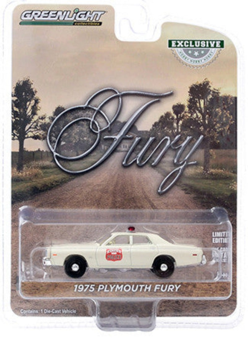 1975 Plymouth Fury Cream "Atlanta Police" (Georgia) "Hobby Exclusive" 1/64 Diecast Model Car by Greenlight