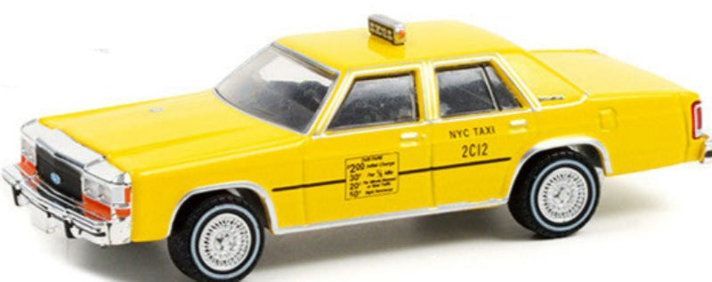 1991 Ford LTD Crown Victoria Yellow "NYC Taxi" (New York City) "Hobby Exclusive" 1/64 Diecast Model Car by Greenlight