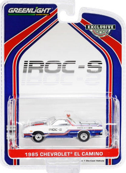 1985 Chevrolet El Camino SS Pickup Pace Truck IROC-S "International Race of Champions" (1985) "Hobby Exclusive" 1/64 Diecast Model Car by Greenlight