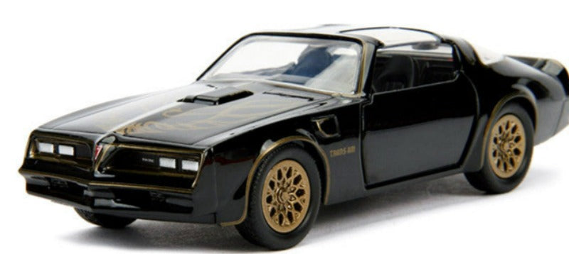 1977 Pontiac Firebird Black "Smokey and the Bandit" (1977) Movie "Hollywood Rides" Series 1/32 Diecast Model Car by Jada