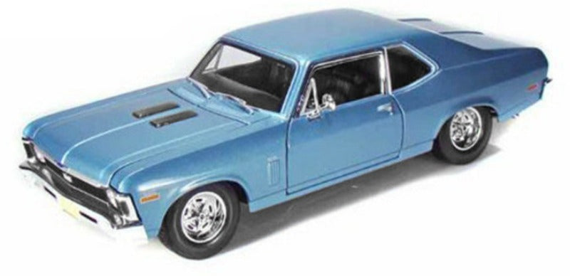 1970 Chevrolet Nova SS Coupe Blue Metallic 1/18 Diecast Model Car by Maisto