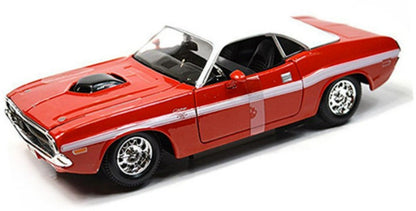 1970 Dodge Challenger R/T Coupe Red 1/24 Diecast Model Car by Maisto