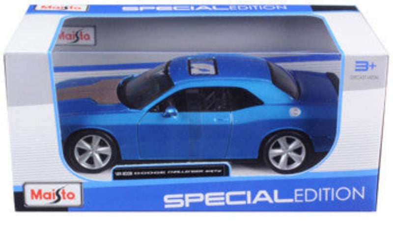 2008 Dodge Challenger SRT8 Blue Metallic 1/24 Diecast Model Car by Maisto