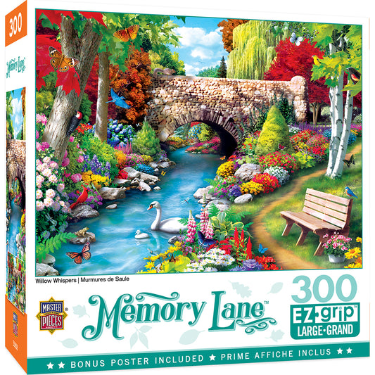 Memory Lane Willow Whispers - Large 300 Piece EZGrip Jigsaw Puzzle by Masterpieces