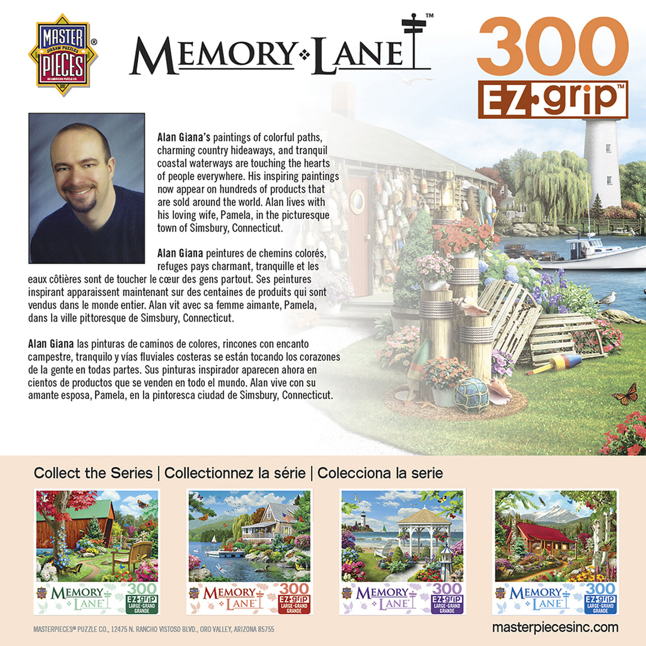 Memory Lane Lobster Bay - Large 300 Piece EZGrip Jigsaw Puzzle by Masterpieces