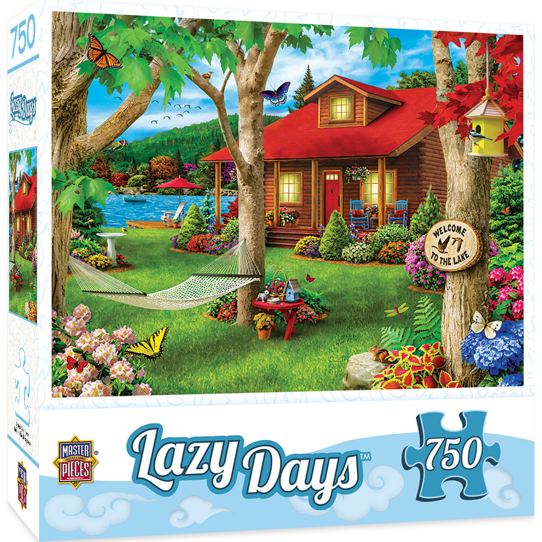 Lazy Days Lakeside Retreat 750 Piece Jigsaw Puzzle by MasterPieces