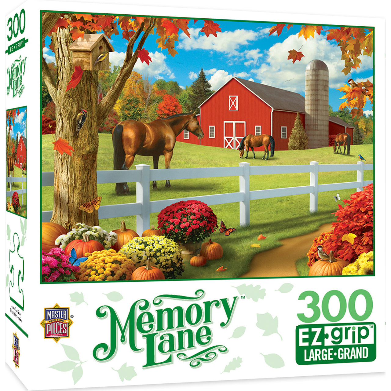 Memory Lane Rolling Pastures - Large 300 Piece EZGrip Jigsaw Puzzle by Masterpieces