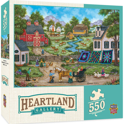 Heartland Collection Roadside Gossip - 550 Piece Jigsaw Puzzle by Masterpieces