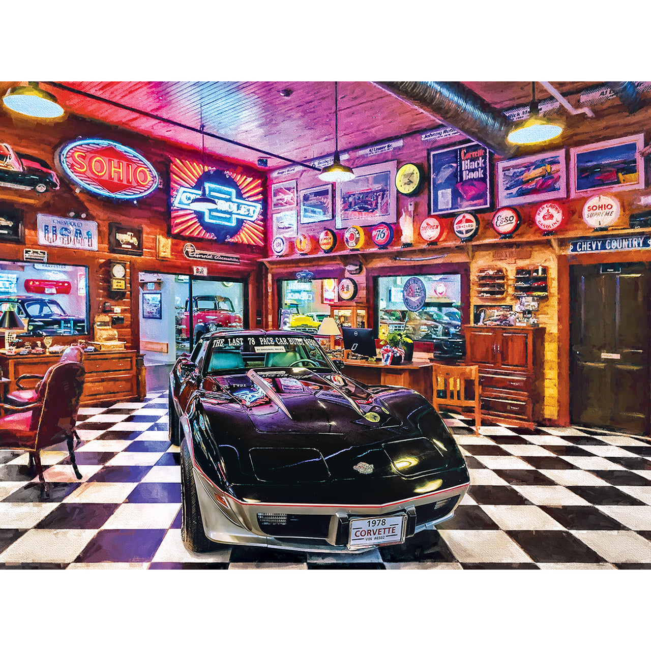 Wheels - Black Beauty 750 Piece Jigsaw Puzzle by Masterpieces