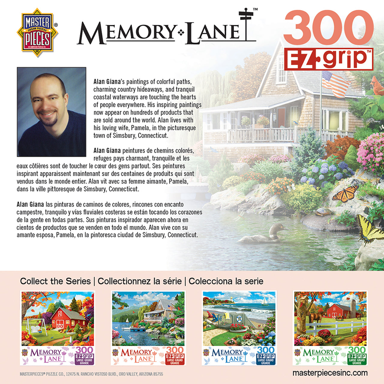 Memory Lane Lakeside Memories - Large 300 Piece EZGrip Jigsaw Puzzle by MasterPieces