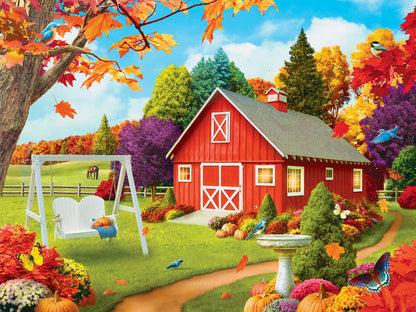 Memory Lane Harvest Breeze - Large 300 Piece EZGrip Jigsaw Puzzle by Masterpieces