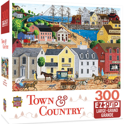 Town & Country Home Port - Large 300 Piece EZGrip Jigsaw Puzzle by Mastrepieces