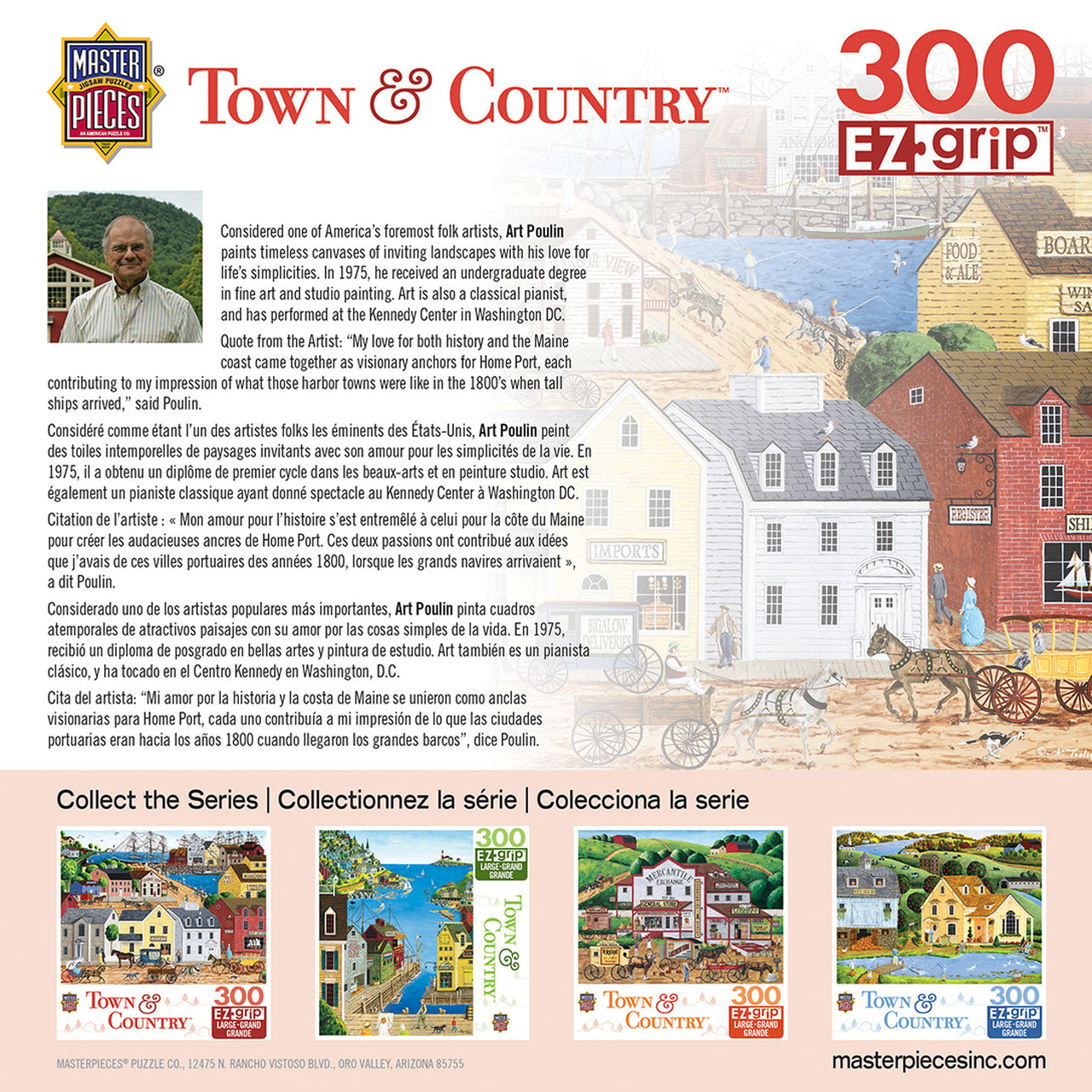 Town & Country Home Port - Large 300 Piece EZGrip Jigsaw Puzzle by Mastrepieces
