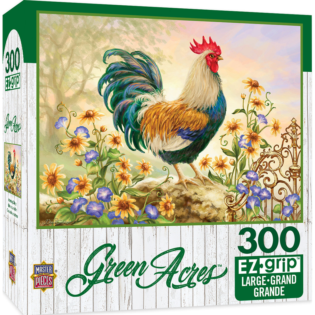 Green Acres Linen - Morning Glory Large 300 Piece EZGrip Jigsaw Puzzle by Masterpieces