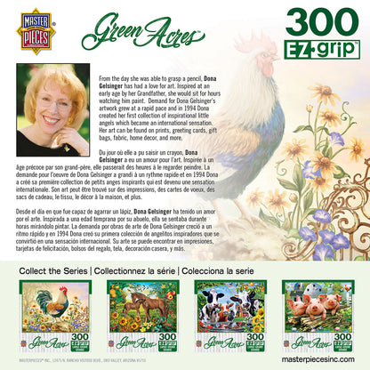 Green Acres Linen - Morning Glory Large 300 Piece EZGrip Jigsaw Puzzle by Masterpieces