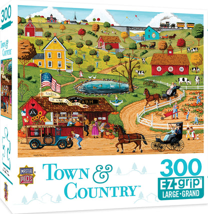 Town & Country Share in the Harvest - Large 300 Piece EZGrip Jigsaw Puzzle by Masterpieces