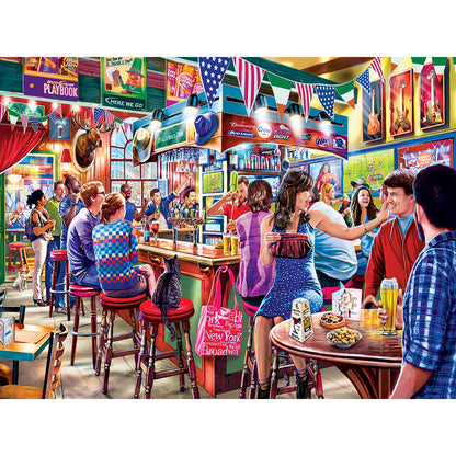 Drive-Ins, Diners, and Dives - Duffy's Sports & Suds - 550 Piece Jigsaw Puzzle by Masterpieces