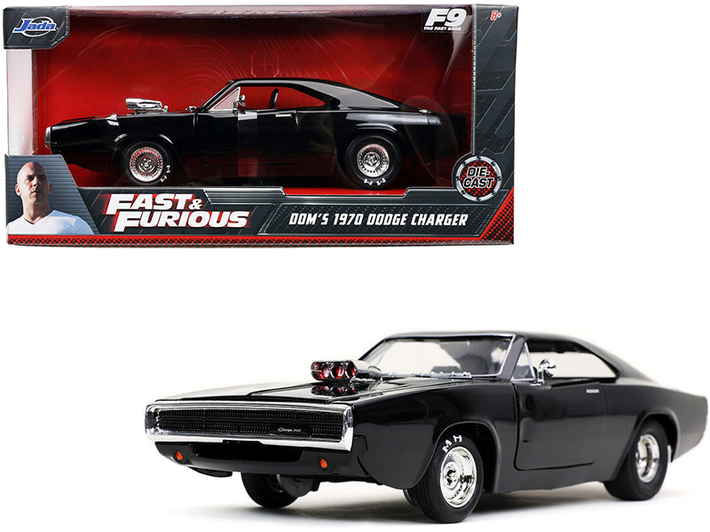 Dom's 1970 Dodge Charger 500 Black "Fast & Furious 9 F9" (2021) Movie 1/24 Diecast Model Car by Jada