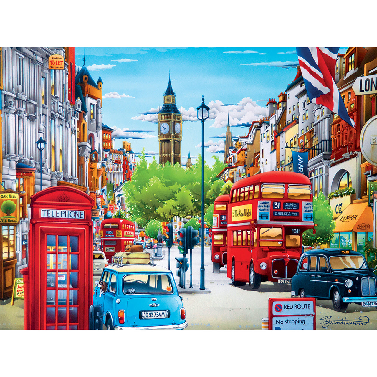 Travel Diary London - 550 Piece Jigsaw Puzzle by Masterpieces