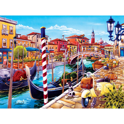 Travel Diary Venice - 550 Piece Jigsaw Puzzle by Masterpieces