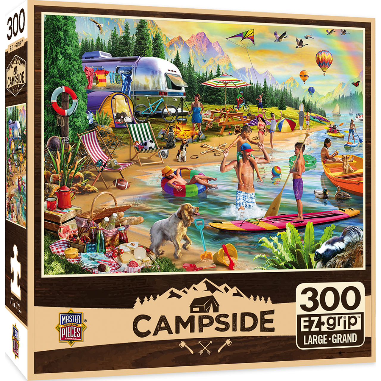 Campside - Day at the Lake 300 Piece EZ Grip Jigsaw Puzzle by Masterpieces