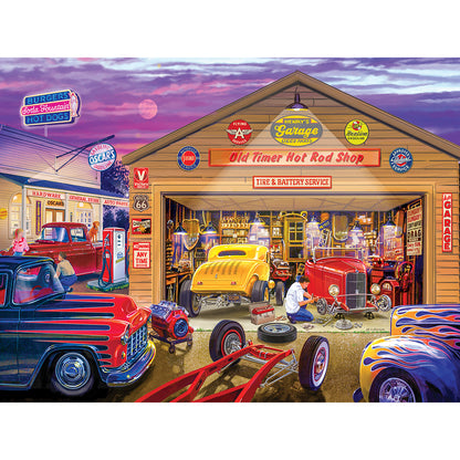 Wheels - Old Timer's Hot Rods 750 Piece Jigsaw Puzzle by MasterPieces