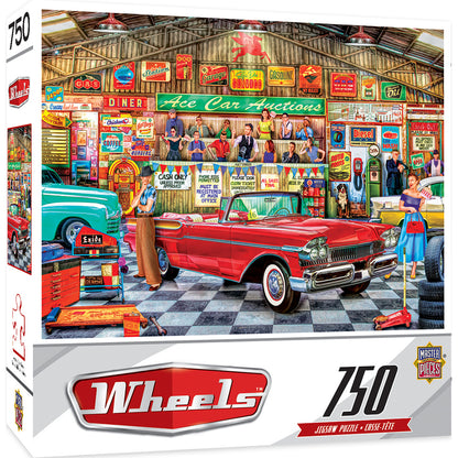 Wheels - The Auctioneer 750 Piece Jigsaw Puzzle by Masterpieces