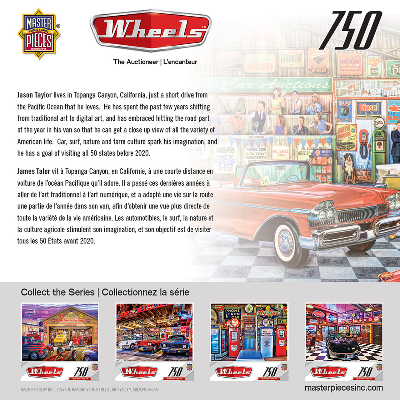 Wheels - The Auctioneer 750 Piece Jigsaw Puzzle by Masterpieces