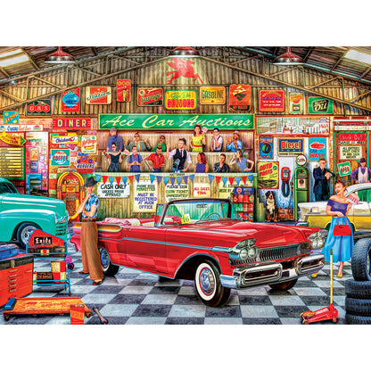 Wheels - The Auctioneer 750 Piece Jigsaw Puzzle by Masterpieces