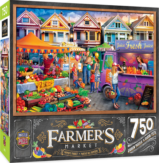 Farmer's Market - Weekend Market - 750 Piece Jigsaw Puzzle by Masterpieces