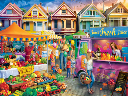 Farmer's Market - Weekend Market - 750 Piece Jigsaw Puzzle by Masterpieces