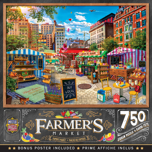 Farmer's Market - Buy Local Honey - 750 Piece Jigsaw Puzzle by Masterpieces