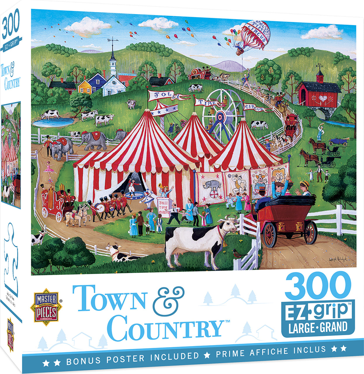 Town & Country - Jolly Time Circus - Large 300 Piece EZGrip Jigsaw Puzzle by Masterpieces