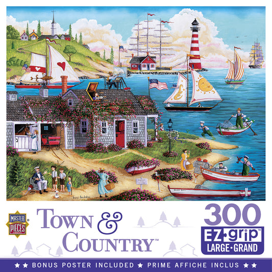 Town & Country - Painter's Point - Large 300 Piece EZGrip Jigsaw Puzzle by MasterPieces
