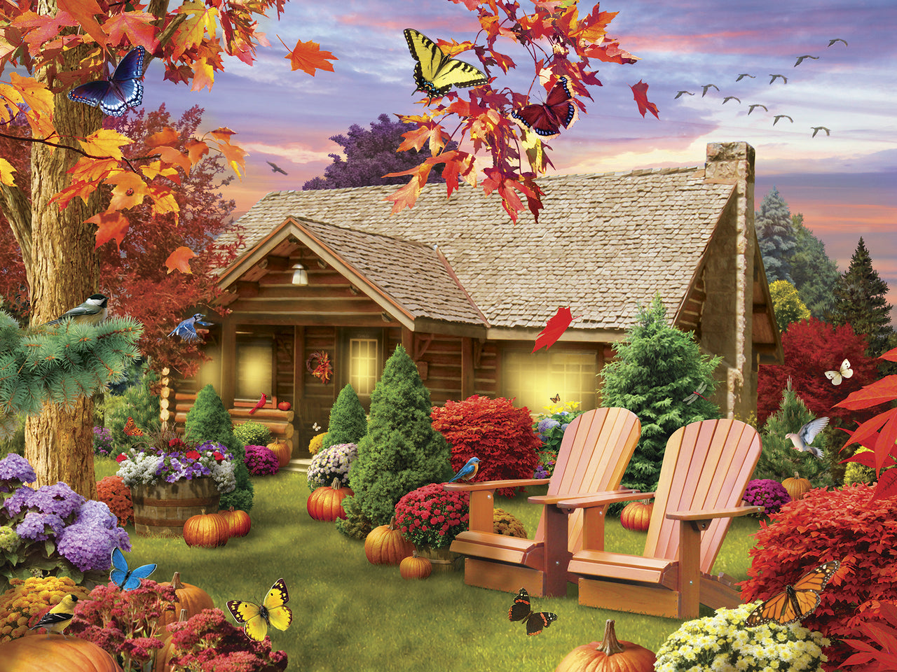 Memory Lane - Autumn Warmth - Large 300 Piece EZGrip Jigsaw Puzzle by Masterpieces