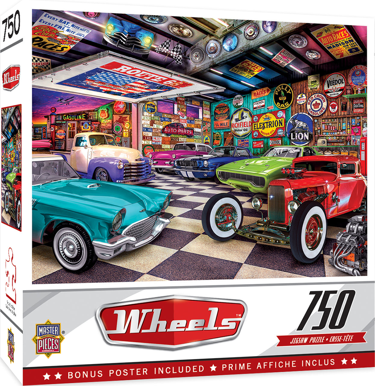 Wheels - Collector's Garage 750 Piece Jigsaw Puzzle by Masterpieces