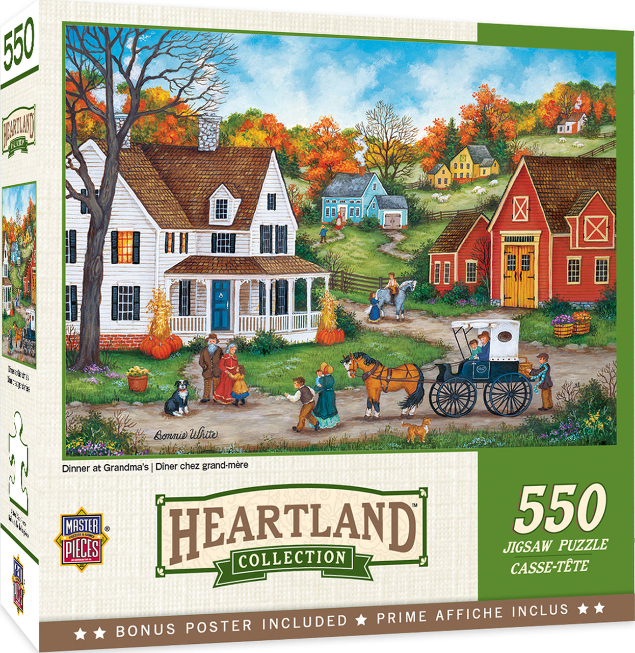 Heartland Collection - Dinner at Grandmas 550 Piece Jigsaw Puzzle by Masterpieces