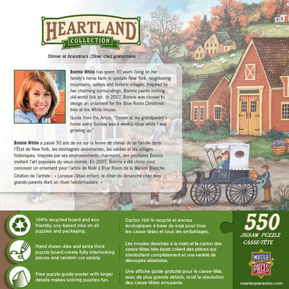 Heartland Collection - Dinner at Grandmas 550 Piece Jigsaw Puzzle by Masterpieces