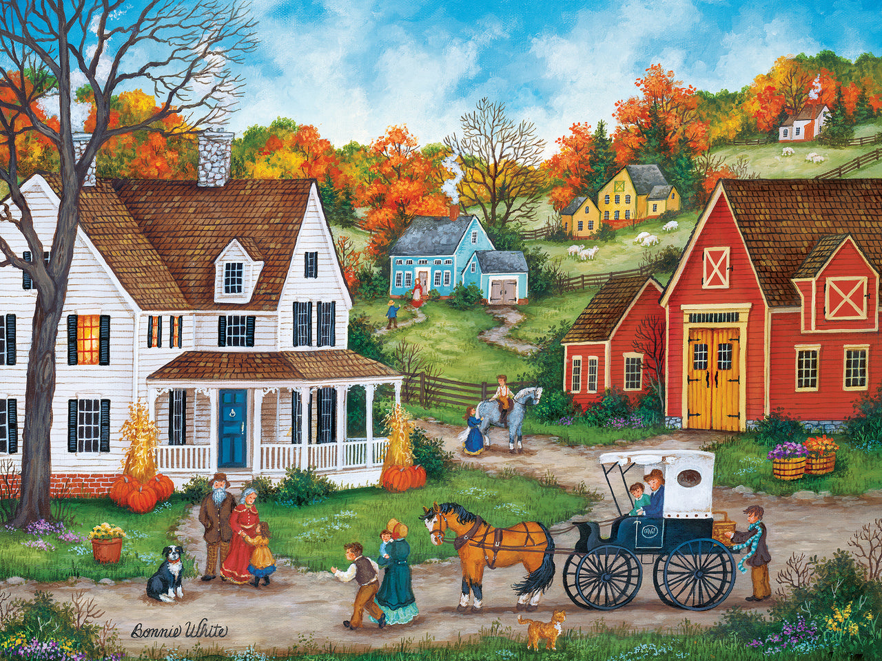 Heartland Collection - Dinner at Grandmas 550 Piece Jigsaw Puzzle by Masterpieces
