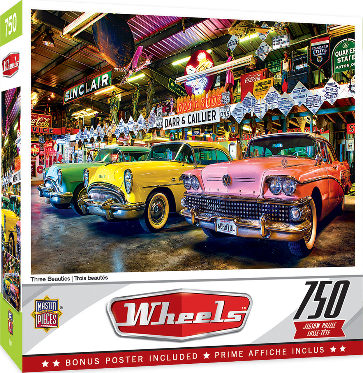 Wheels - Three Beauties 750 Piece Jigsaw Puzzle by Masterpieces